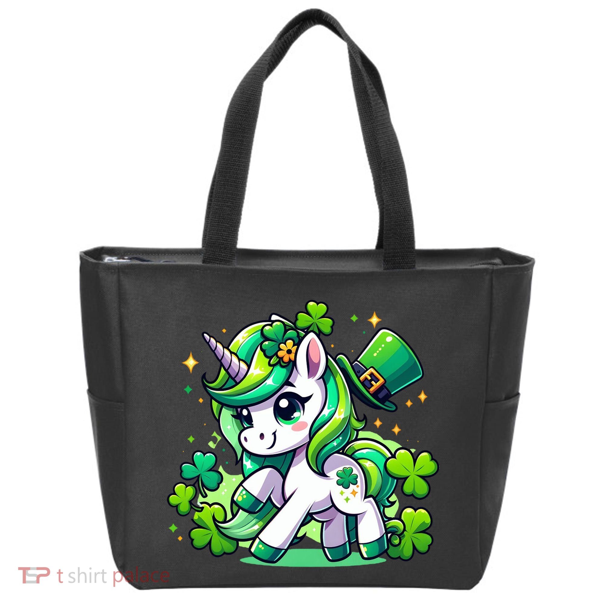 St Patrick Day Irish Unicorn Lepricorn Tote Bag