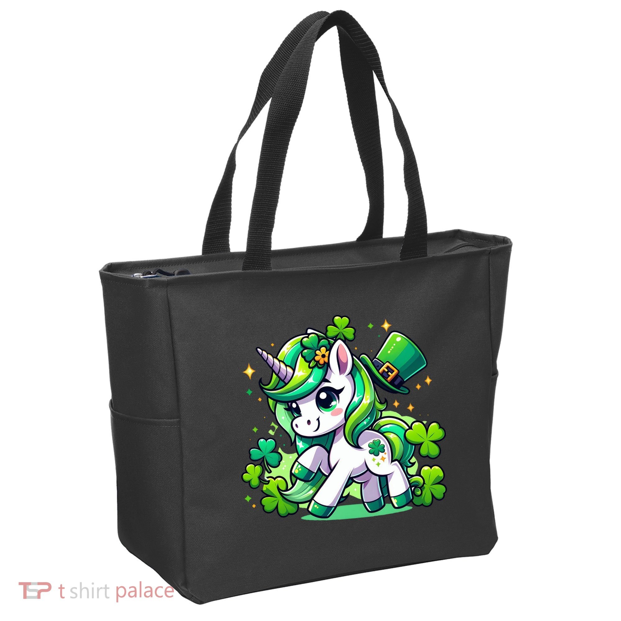 St Patrick Day Irish Unicorn Lepricorn Tote Bag