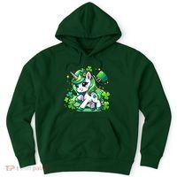 St Patrick Day Irish Unicorn Lepricorn Hoodie thumb 0