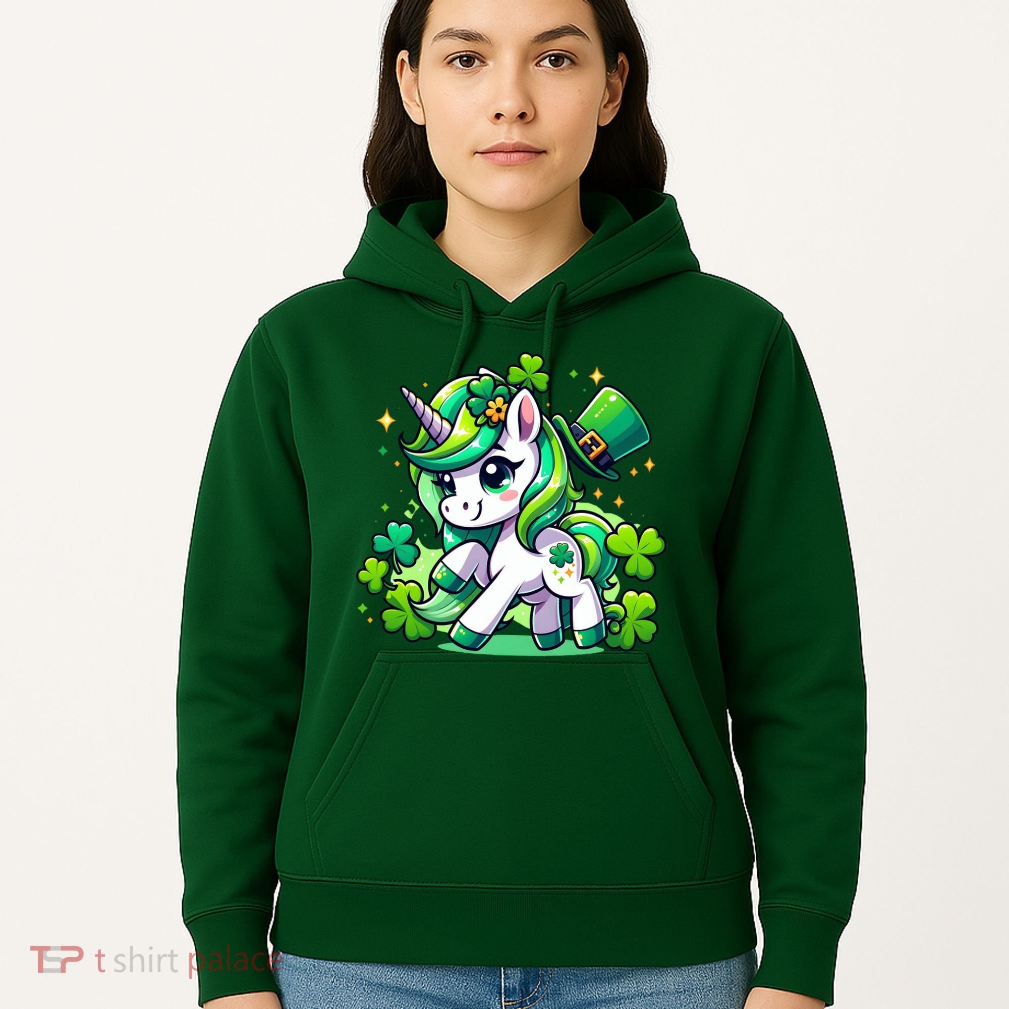 St Patrick Day Irish Unicorn Lepricorn Hoodie