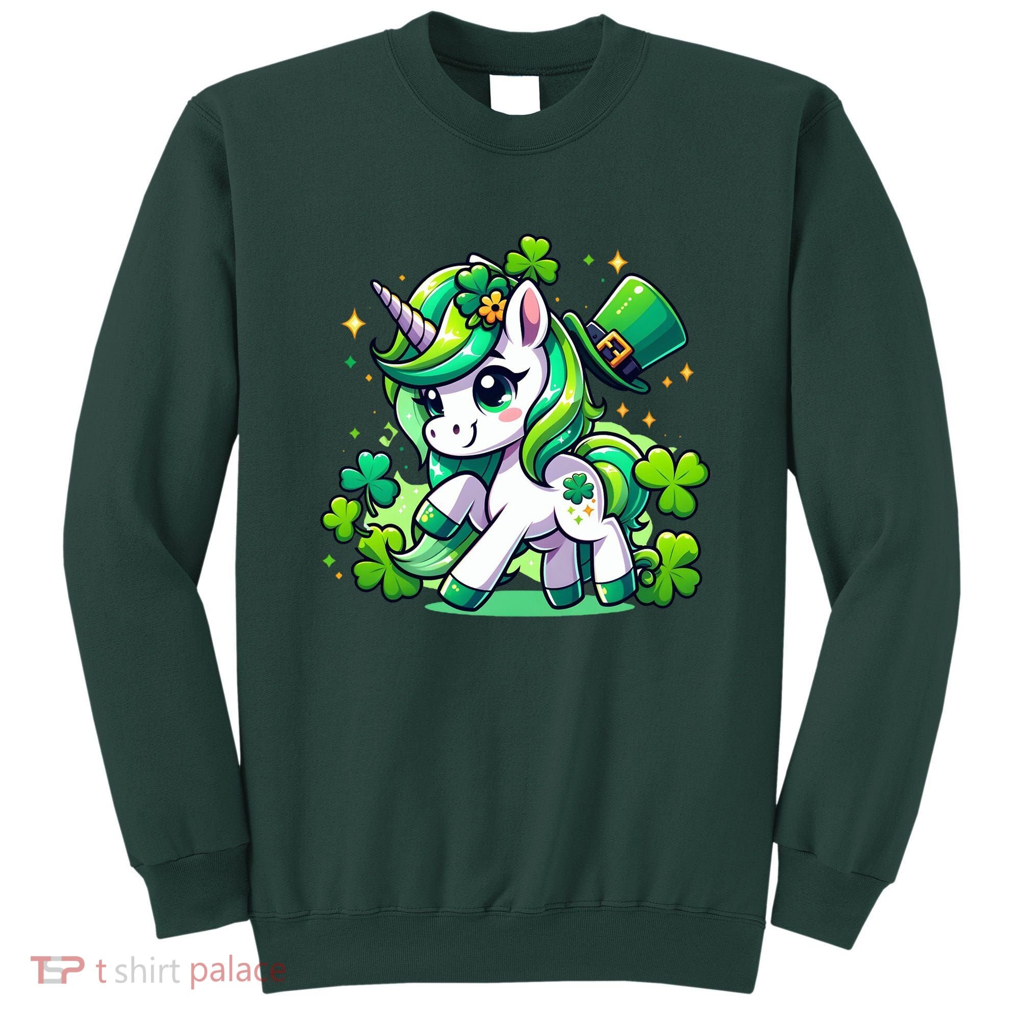 St Patrick Day Irish Unicorn Lepricorn Sweatshirt