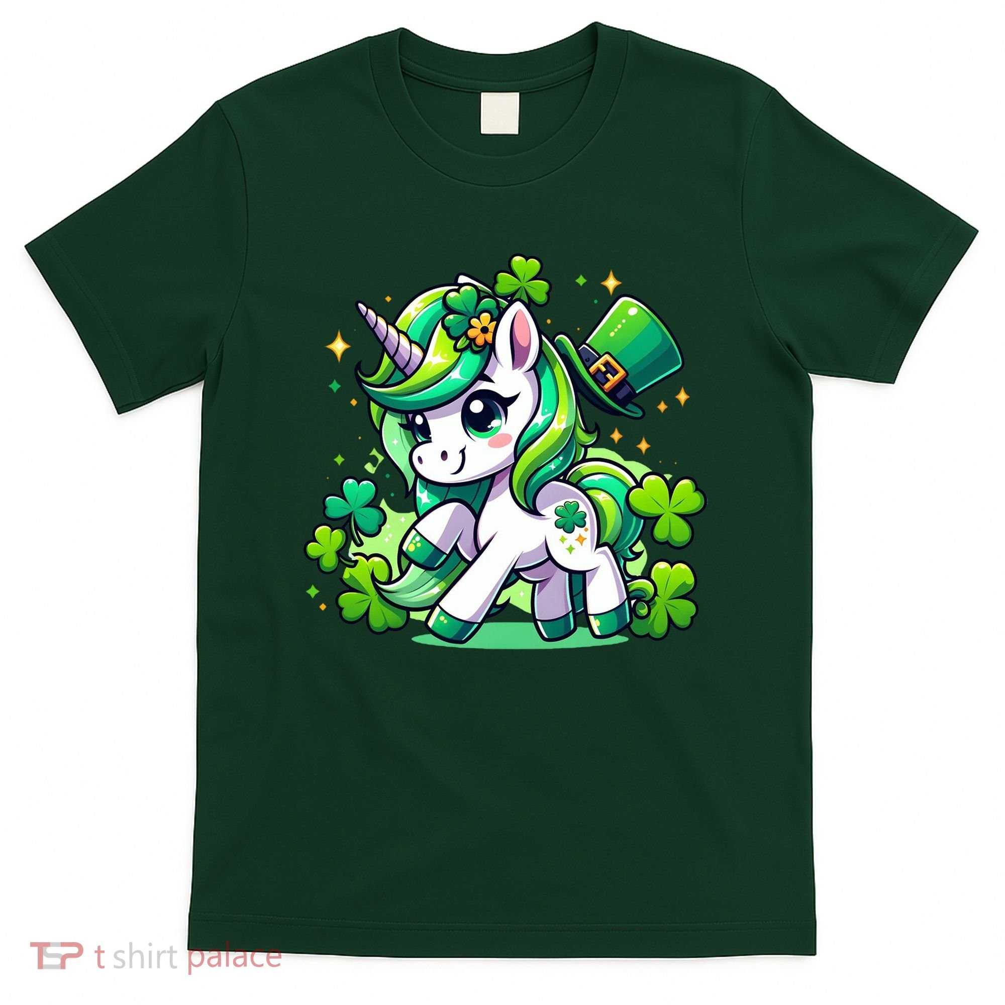 St Patrick Day Irish Unicorn Lepricorn T-Shirt