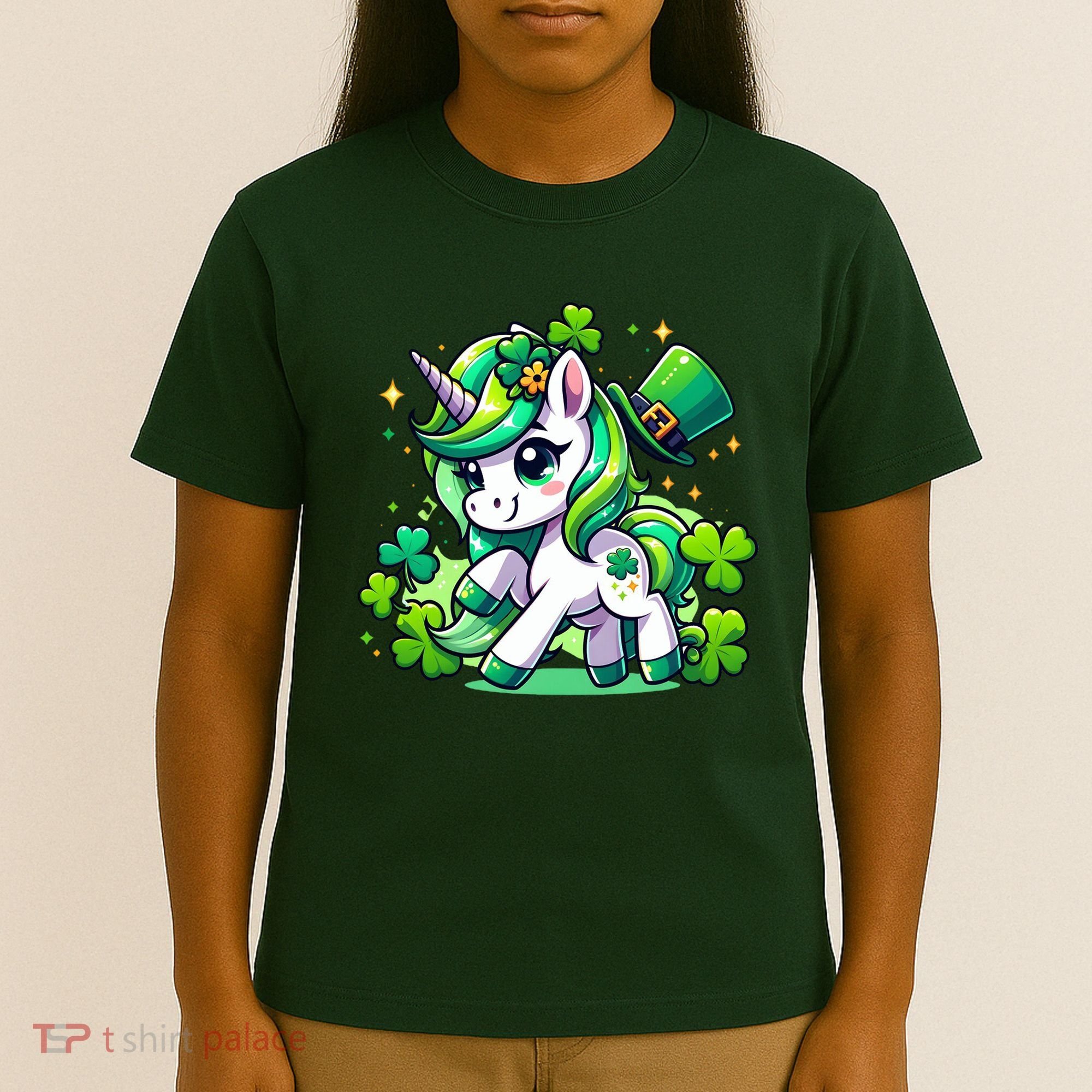 St Patrick Day Irish Unicorn Lepricorn T-Shirt