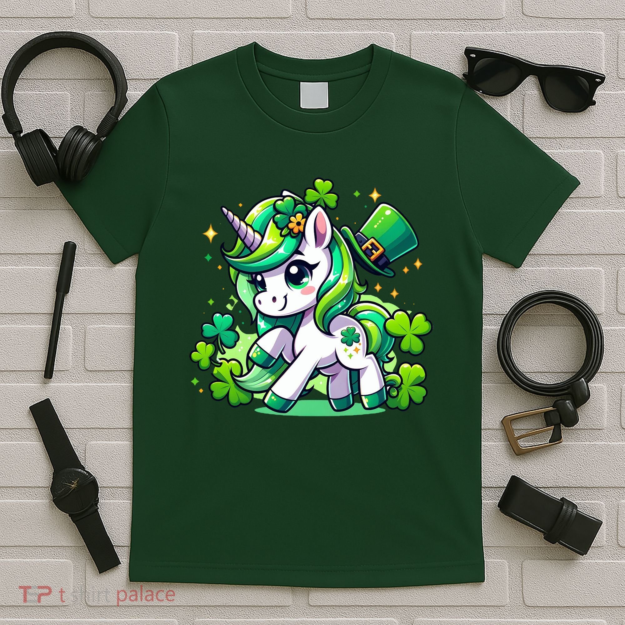 St Patrick Day Irish Unicorn Lepricorn T-Shirt