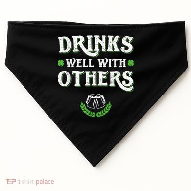 St Patricks Day, Funny St Patricks Day, St Patricks Day Drinking Team USA-Made Doggie Bandana