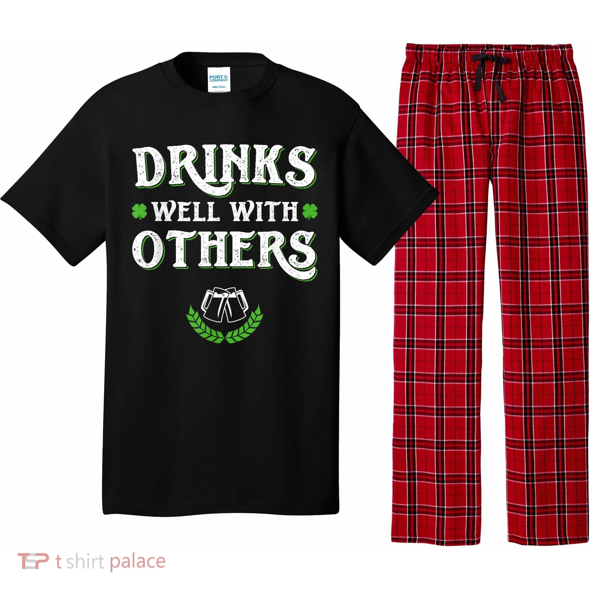 St Patricks Day, Funny St Patricks Day, St Patricks Day Drinking Team Pajama Set