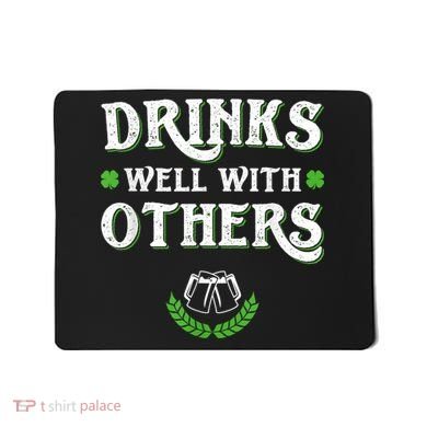 St Patricks Day, Funny St Patricks Day, St Patricks Day Drinking Team Mousepad