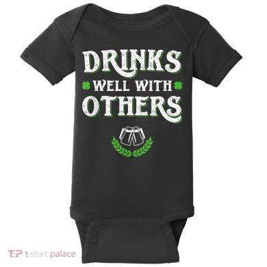St Patricks Day, Funny St Patricks Day, St Patricks Day Drinking Team Baby Bodysuit