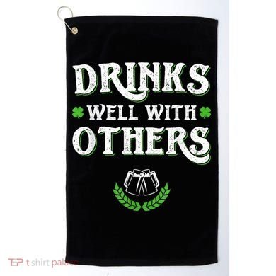 St Patricks Day, Funny St Patricks Day, St Patricks Day Drinking Team Golf Towel