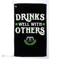 St Patricks Day, Funny St Patricks Day, St Patricks Day Drinking Team Golf Towel thumb 0
