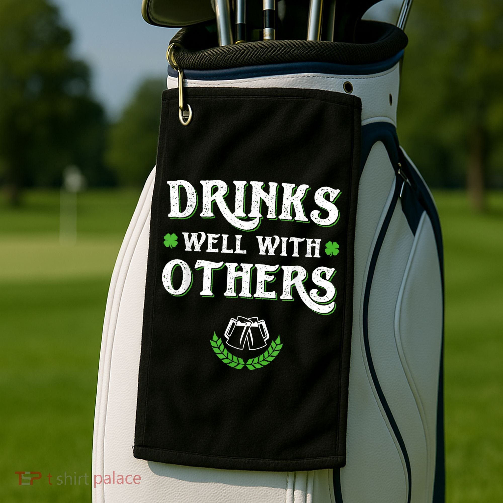 St Patricks Day, Funny St Patricks Day, St Patricks Day Drinking Team Golf Towel