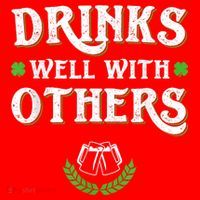 St Patricks Day, Funny St Patricks Day, St Patricks Day Drinking Team Santa Hat thumb 1