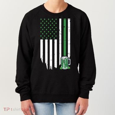 St Patrick's Day Beer American Flag Women's Sweatshirt