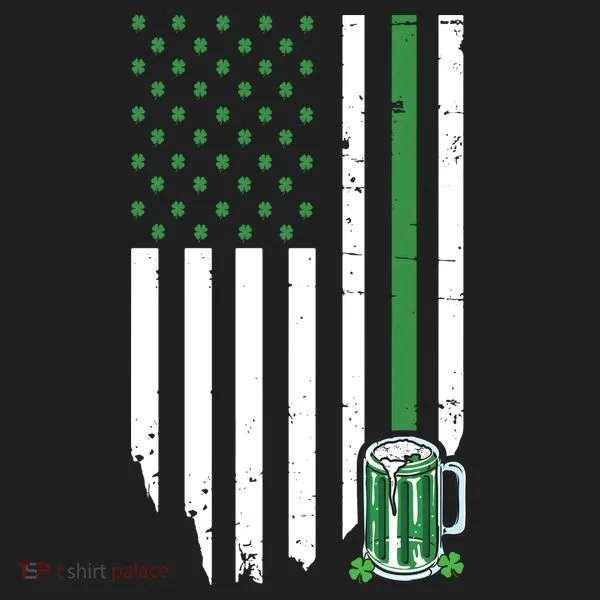St Patrick's Day Beer American Flag Women's Sweatshirt