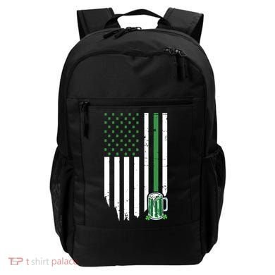 St Patrick's Day Beer American Flag Backpack
