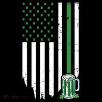 St Patrick's Day Beer American Flag Coaster thumb 2