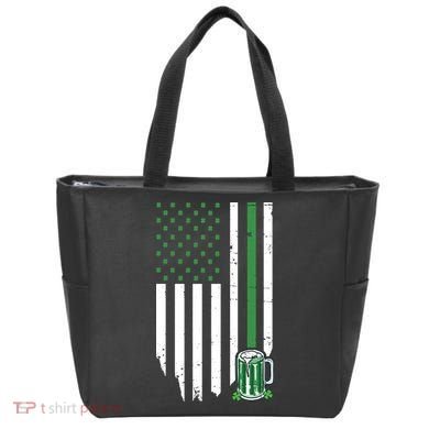 St Patrick's Day Beer American Flag Tote Bag