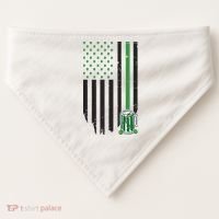 St Patrick's Day Beer American Flag USA-Made Doggie Bandana thumb 0