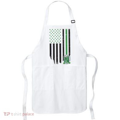 St Patrick's Day Beer American Flag Apron