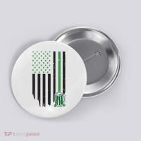 St Patrick's Day Beer American Flag Button thumb 0
