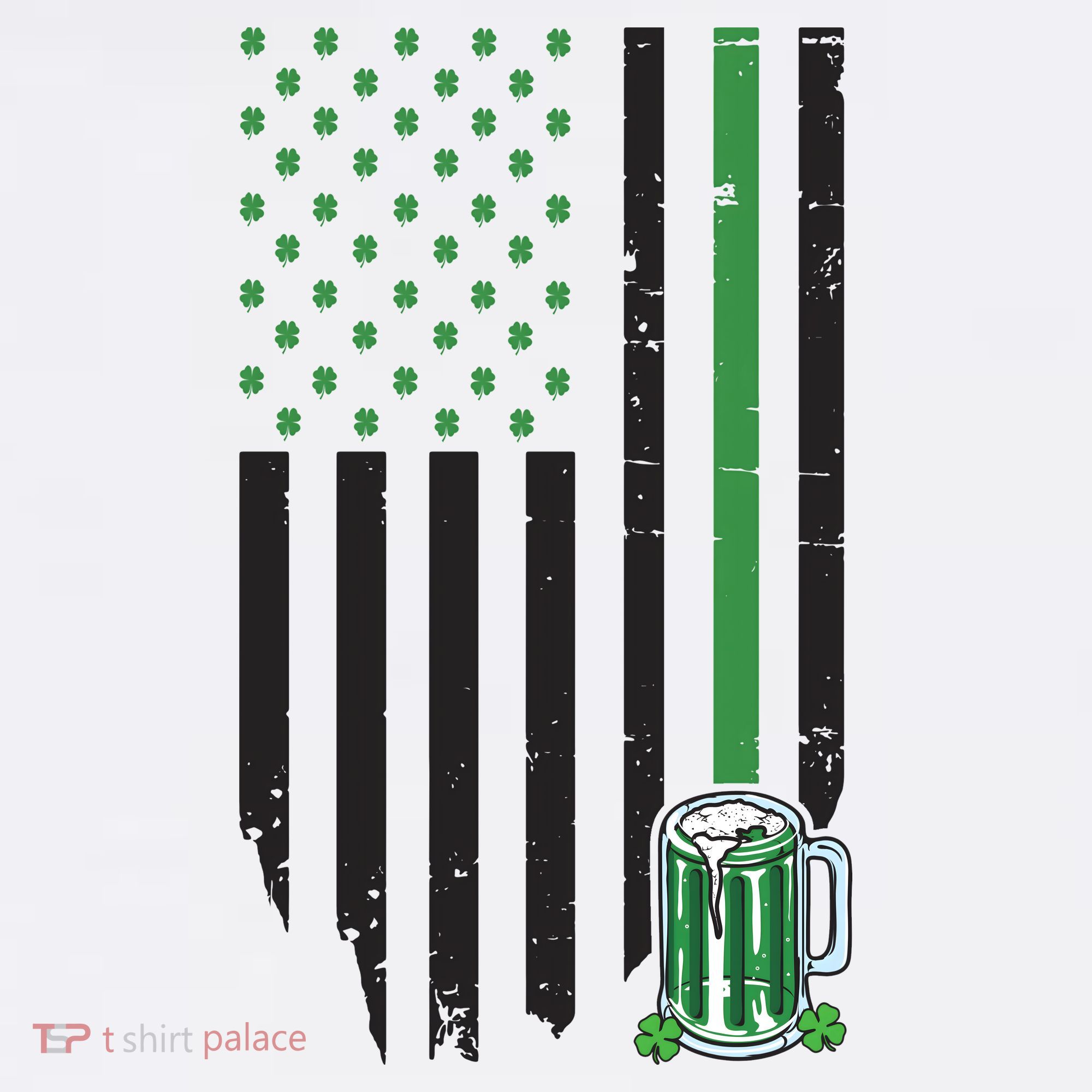 St Patrick's Day Beer American Flag Bucket Hat