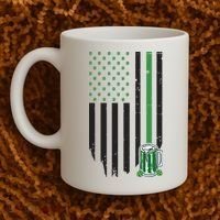 St Patrick's Day Beer American Flag Coffee Mug thumb 2