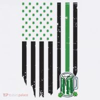 St Patrick's Day Beer American Flag Women's Hoodie thumb 2