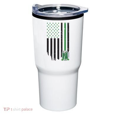 St Patrick's Day Beer American Flag Tumbler