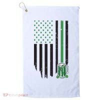 St Patrick's Day Beer American Flag Golf Towel thumb 0