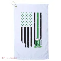 St Patrick's Day Beer American Flag Golf Towel thumb 0