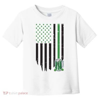 St Patrick's Day Beer American Flag Toddler T-Shirt