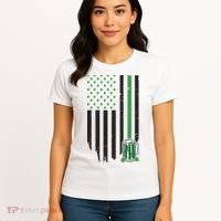 St Patrick's Day Beer American Flag Women's T-Shirt thumb 4