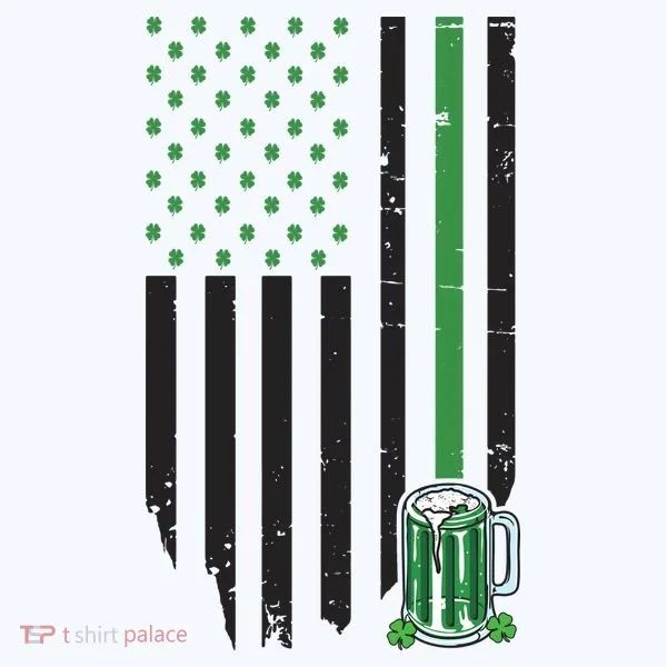 St Patrick's Day Beer American Flag Women's T-Shirt