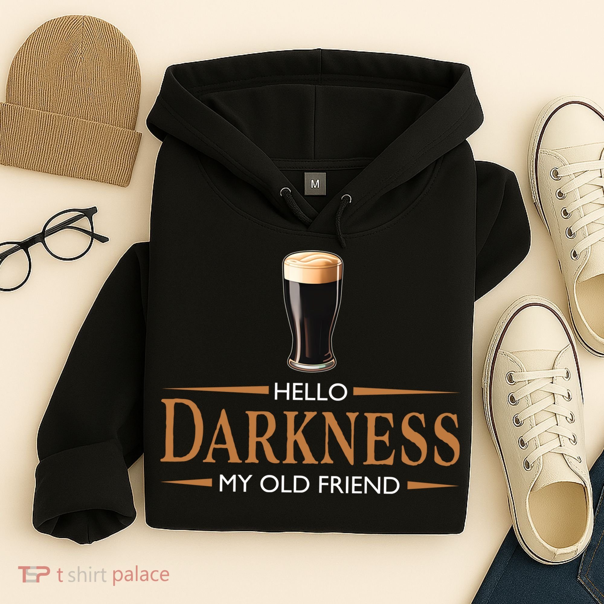 St Patrick's Day Hello Darkness My Old Friend Dark Beer Lover Hoodie