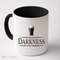 St Patrick's Day Hello Darkness My Old Friend Dark Beer Lover Coffee Mug thumb 0