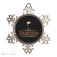 St Patrick's Day Hello Darkness My Old Friend Dark Beer Lover Ornament thumb 0