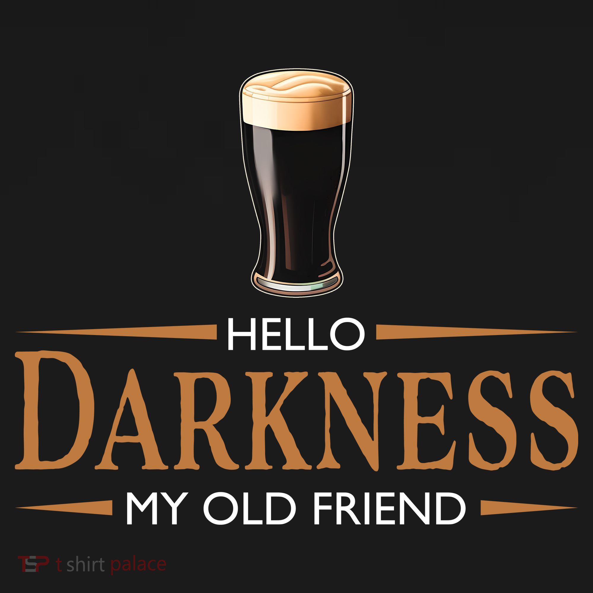 St Patrick's Day Hello Darkness My Old Friend Dark Beer Lover Ornament