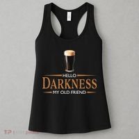 St Patrick's Day Hello Darkness My Old Friend Dark Beer Lover Women's Tank Top thumb 3