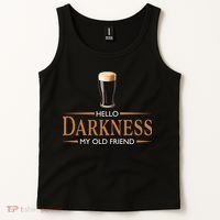 St Patrick's Day Hello Darkness My Old Friend Dark Beer Lover Tank Top thumb 2