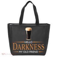 St Patrick's Day Hello Darkness My Old Friend Dark Beer Lover Tote Bag thumb 0