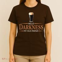 St Patrick's Day Hello Darkness My Old Friend Dark Beer Lover T-Shirt thumb 4