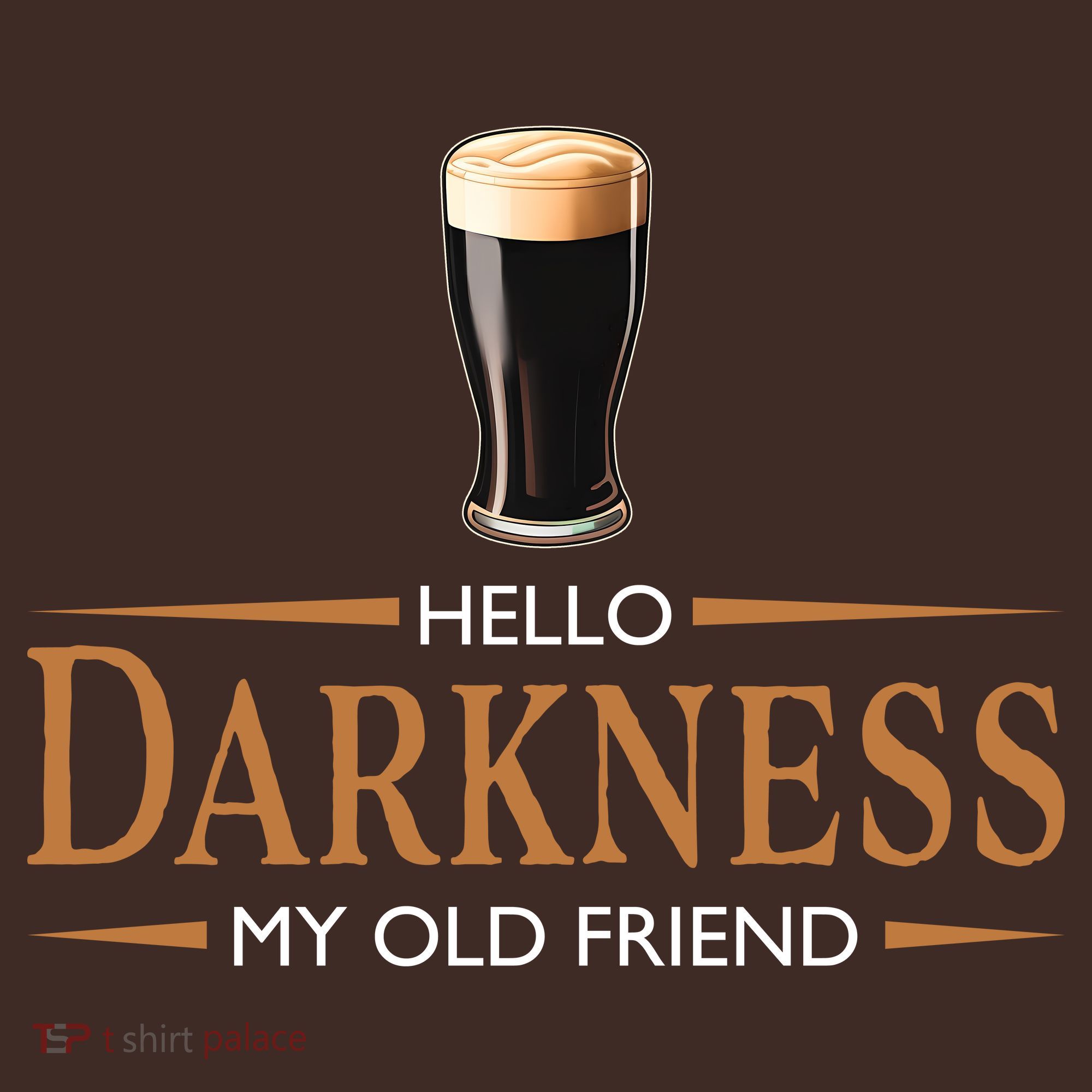St Patrick's Day Hello Darkness My Old Friend Dark Beer Lover Coaster
