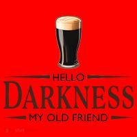St Patrick's Day Hello Darkness My Old Friend Dark Beer Lover Santa Hat thumb 1
