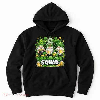 St Patricks Day Irish Gnomes Shenanigans Squad Hoodie