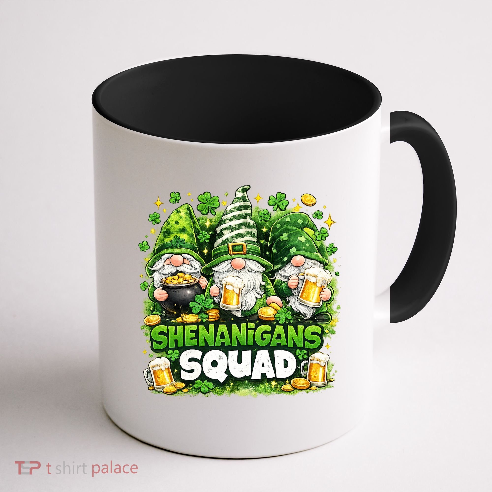 St Patricks Day Irish Gnomes Shenanigans Squad Coffee Mug