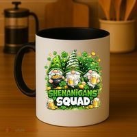 St Patricks Day Irish Gnomes Shenanigans Squad Coffee Mug thumb 4