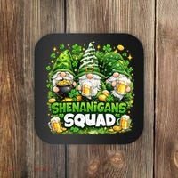 St Patricks Day Irish Gnomes Shenanigans Squad Coaster thumb 0