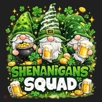 St Patricks Day Irish Gnomes Shenanigans Squad Tumbler thumb 3
