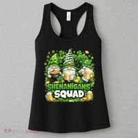 St Patricks Day Irish Gnomes Shenanigans Squad Women's Tank Top thumb 3