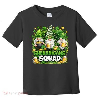 St Patricks Day Irish Gnomes Shenanigans Squad Toddler T-Shirt